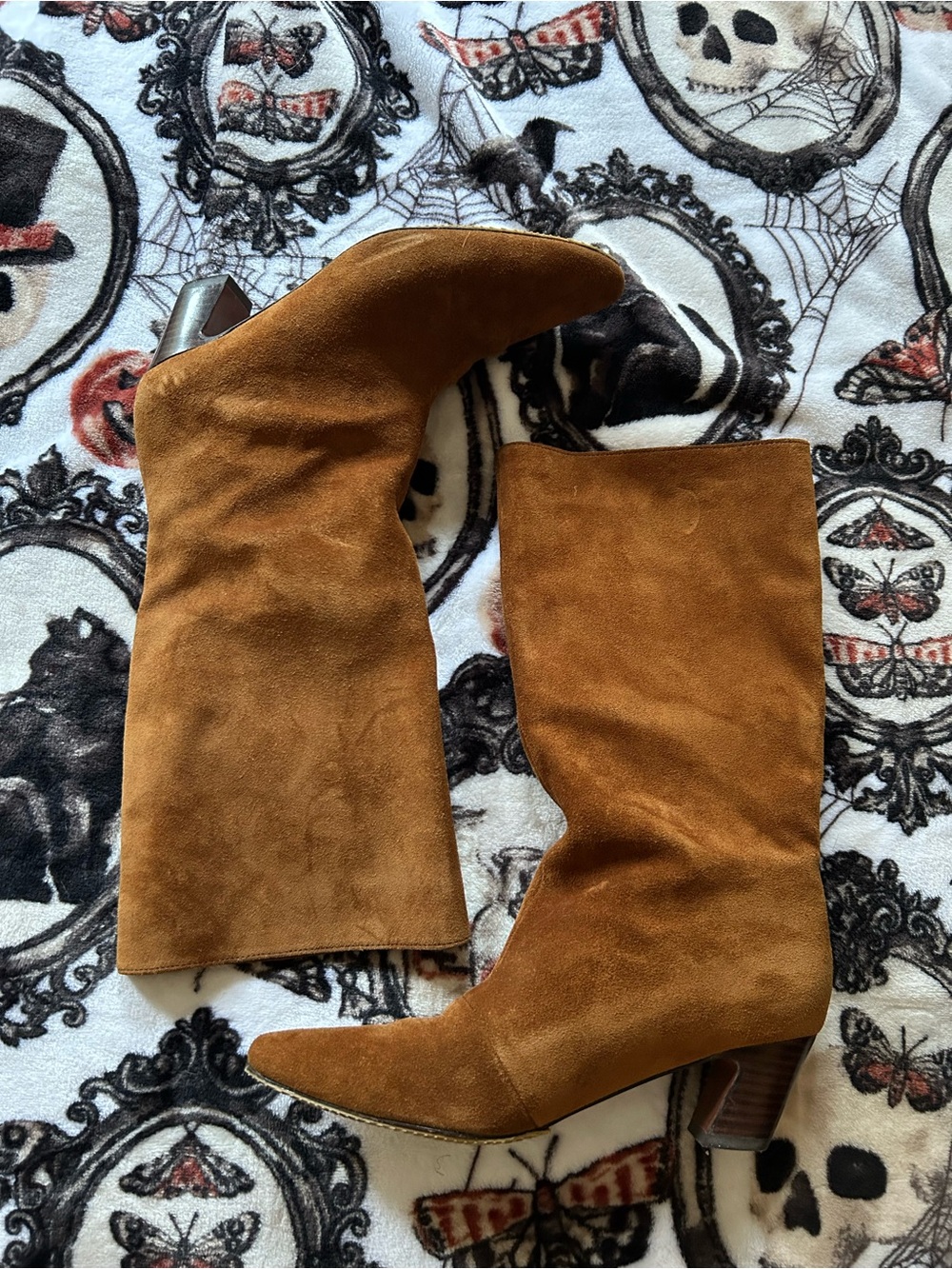 Loeffler Randall Cleo Women's Suede Mid-Calf Boots — Brown